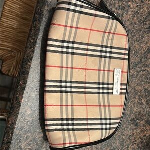 Burberry Beige Checkered Men's Bag